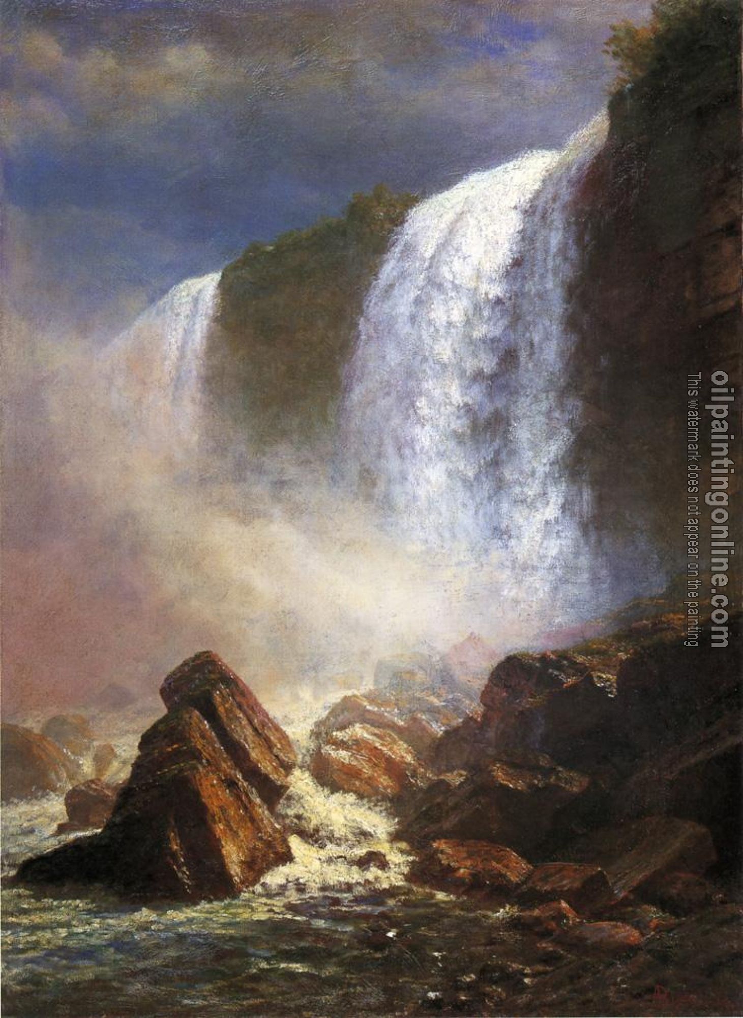 Bierstadt, Albert - Falls of Niagara from Below